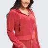 Plus-Size Og Big Bling Velour Hoodie