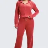 Plus-Size Og Big Bling Velour Hoodie