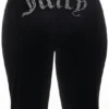 Plus-Size Og Big Bling Velour Track Pants