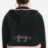 Plus-Size Sweetheart Cotton Velour Hoodie