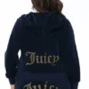 Plus-Size Technicolor Customizable Big Bling Velour Hoodie