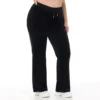 Plus-Size Technicolor Customizable Big Bling Velour Track Pants Plus-Size Technicolor Customizable Big Bling Velour Track Pants