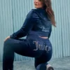 Plus-Size Technicolor Customizable Big Bling Velour Track Pants Plus-Size Technicolor Customizable Big Bling Velour Track Pants