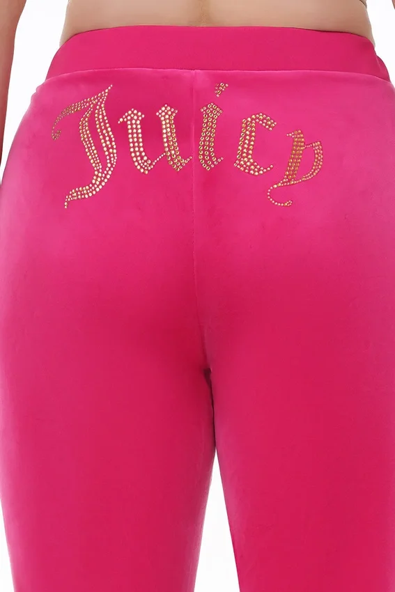 Plus-Size Technicolor Customizable Big Bling Velour Track Pants Plus-Size Technicolor Customizable Big Bling Velour Track Pants