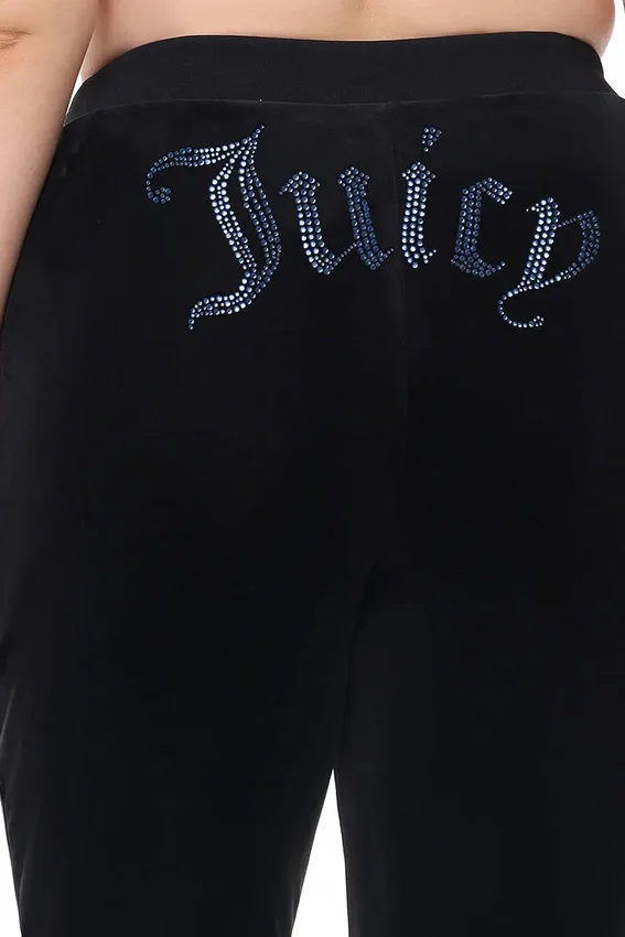 Plus-Size Technicolor Customizable Big Bling Velour Track Pants Plus-Size Technicolor Customizable Big Bling Velour Track Pants