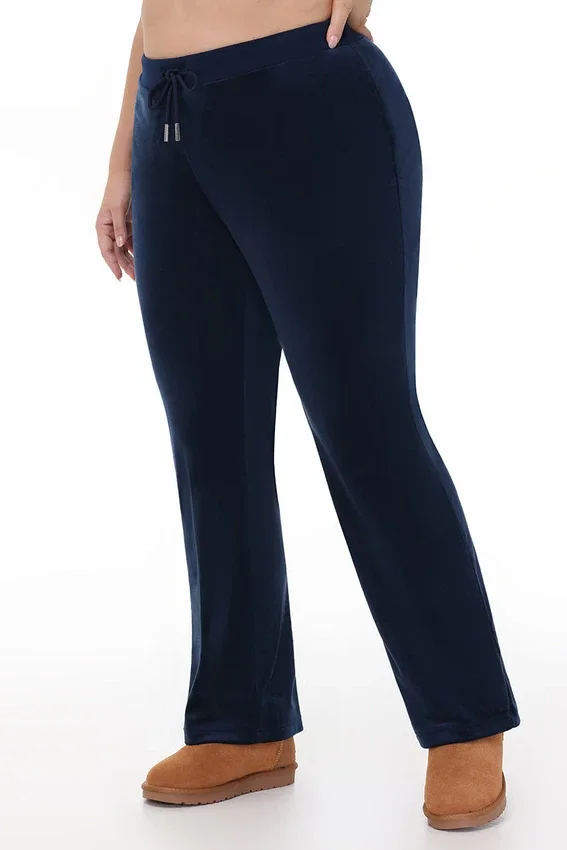 Plus-Size Technicolor Customizable Big Bling Velour Track Pants Plus-Size Technicolor Customizable Big Bling Velour Track Pants
