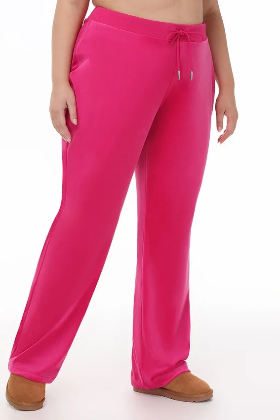 Plus-Size Technicolor Customizable Big Bling Velour Track Pants Plus-Size Technicolor Customizable Big Bling Velour Track Pants