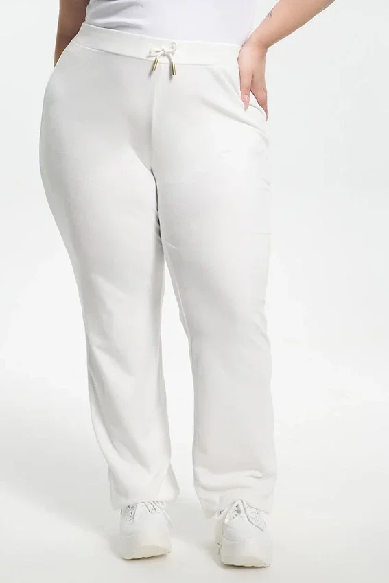 Plus-Size Technicolor Customizable Big Bling Velour Track Pants Plus-Size Technicolor Customizable Big Bling Velour Track Pants