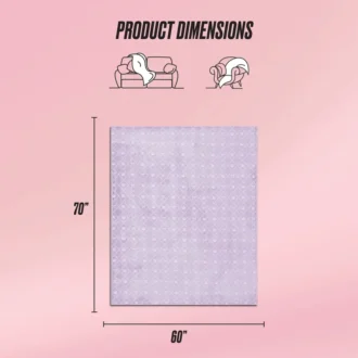 Plush Oversized Throw Blanket, 60″ X 70″