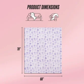 Plush Oversized Throw Blanket, 60″ X 70″
