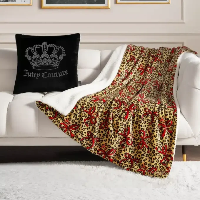 Plush Reversible Sherpa Throw Blanket