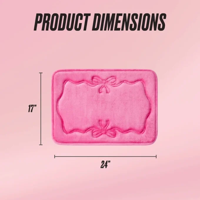 Quilted Memory Foam Bath Mat, 17″ X 24″