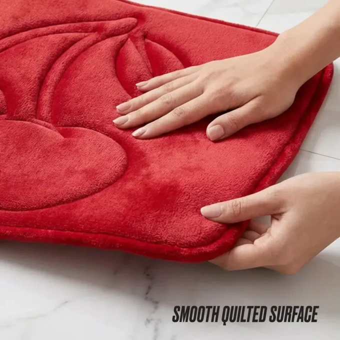 Quilted Memory Foam Bath Mat, 17″ X 24″