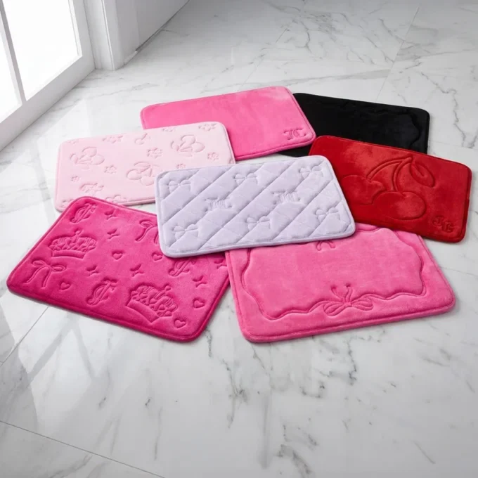 Quilted Memory Foam Bath Mat, 17″ X 24″