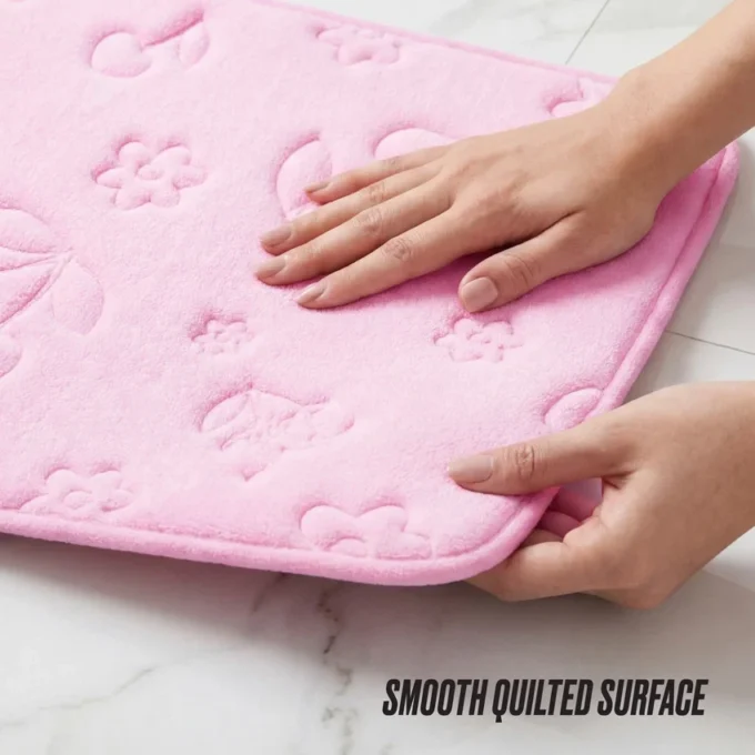 Quilted Memory Foam Bath Mat, 20″ X 32″