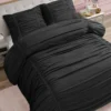 Ribbon Ruched Comforter Set