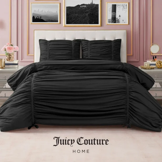 Ribbon Ruched Comforter Set