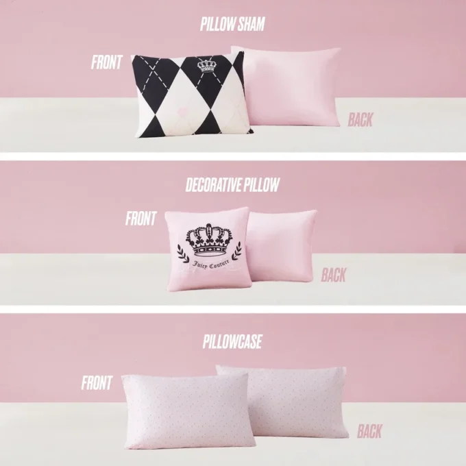 Royal Argyle Reversible Bed in a Bag Bedding Set
