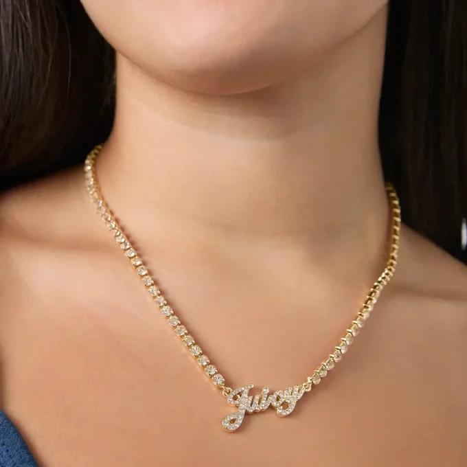 Script Logo Chain Necklace Script Logo Chain Necklace