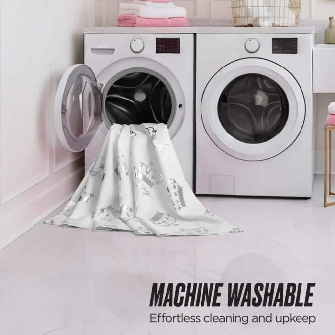 Shower Curtain and Hooks Set