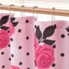 Shower Curtain and Hooks Set