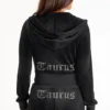 Taurus Customizable Big Bling Velour Hoodie