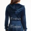 Taurus Customizable Big Bling Velour Hoodie