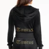 Taurus Customizable Big Bling Velour Hoodie