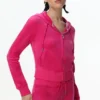 Technicolor Customizable Big Bling Velour Hoodie
