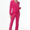 Technicolor Customizable Big Bling Velour Hoodie