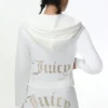 Technicolor Customizable Big Bling Velour Hoodie