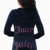 Technicolor Customizable Big Bling Velour Hoodie