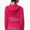 Technicolor Customizable Big Bling Velour Hoodie