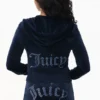 Technicolor Customizable Big Bling Velour Hoodie