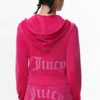 Technicolor Customizable Big Bling Velour Hoodie