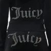 Technicolor Customizable Big Bling Velour Hoodie