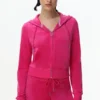 Technicolor Customizable Big Bling Velour Hoodie