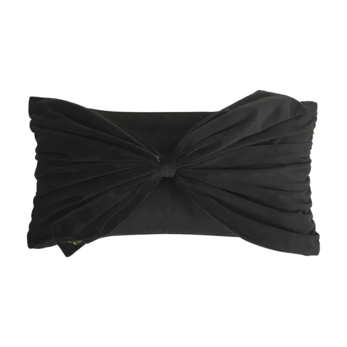 Velvet Bow Decorative Pillow