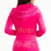 Virgo Customizable Big Bling Velour Hoodie