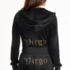 Virgo Customizable Big Bling Velour Hoodie